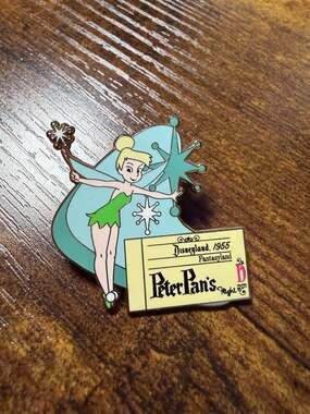 Disney Tinker Bell Peter Pan's Flight 1955 D Coupon Ticket Pin Limited Release